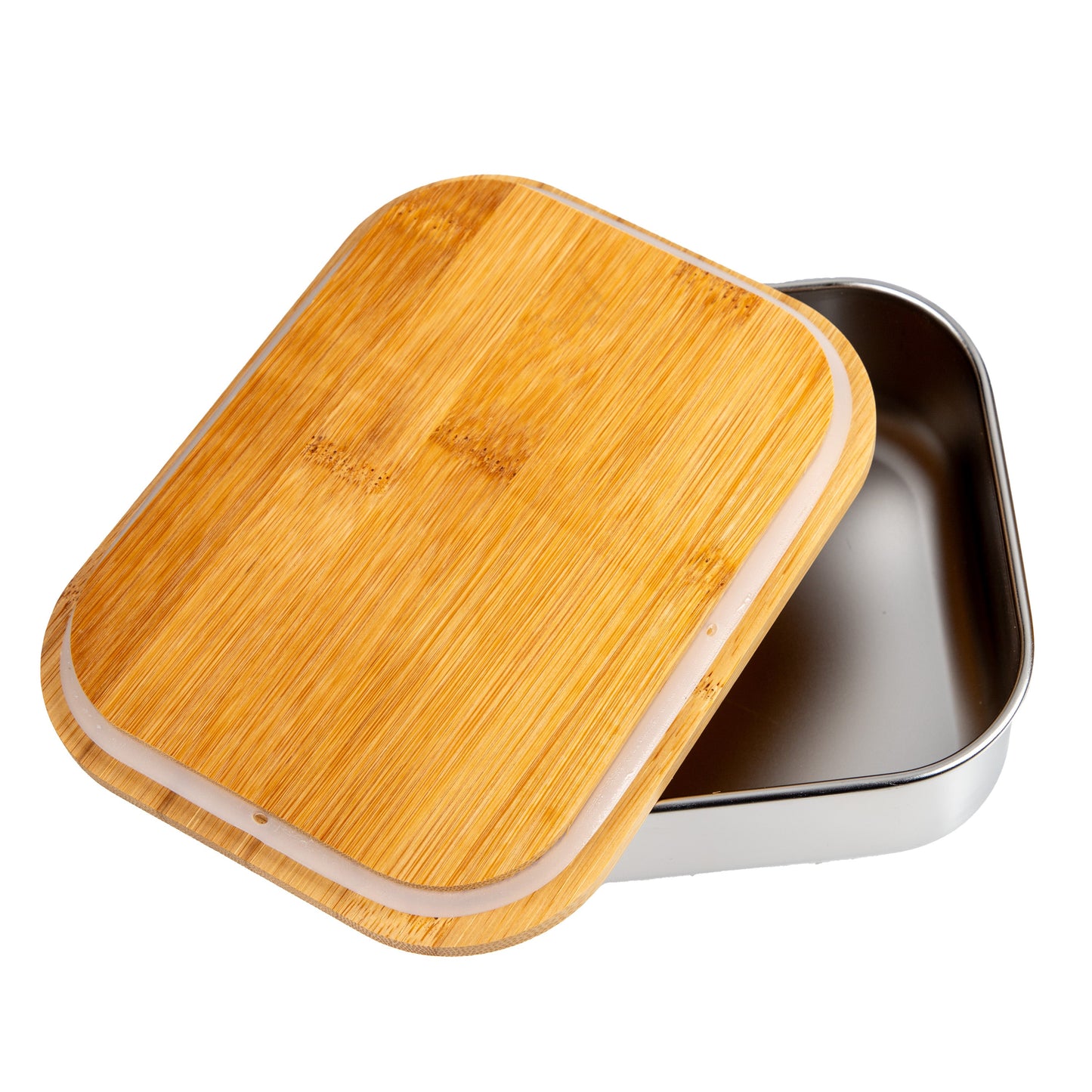 DekoAlm24 Lunchbox - Mir reicht's Ich geh Boarden - aus Edelstahl mit Bambusdeckel & Spannband