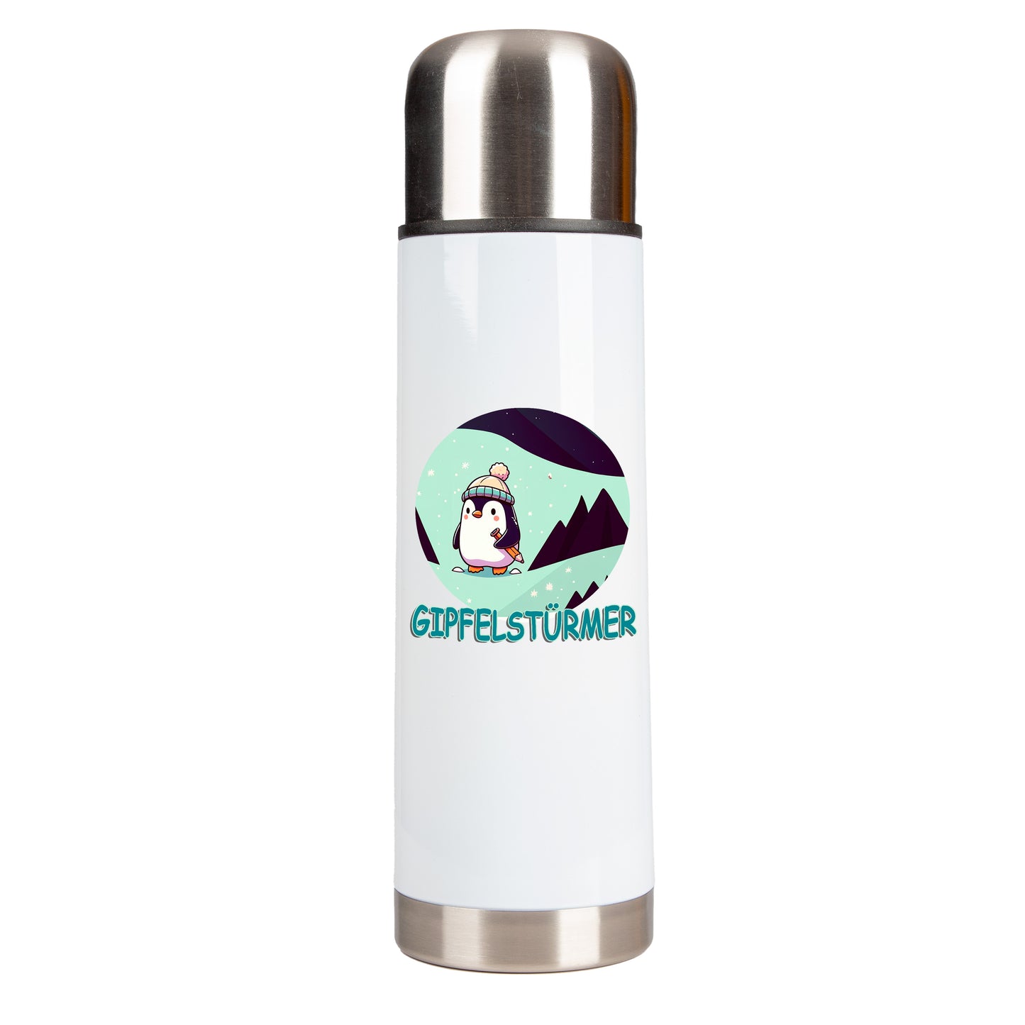 DekoAlm24 Thermosflasche - Pingi Gipfelstürmer - Edelstahl