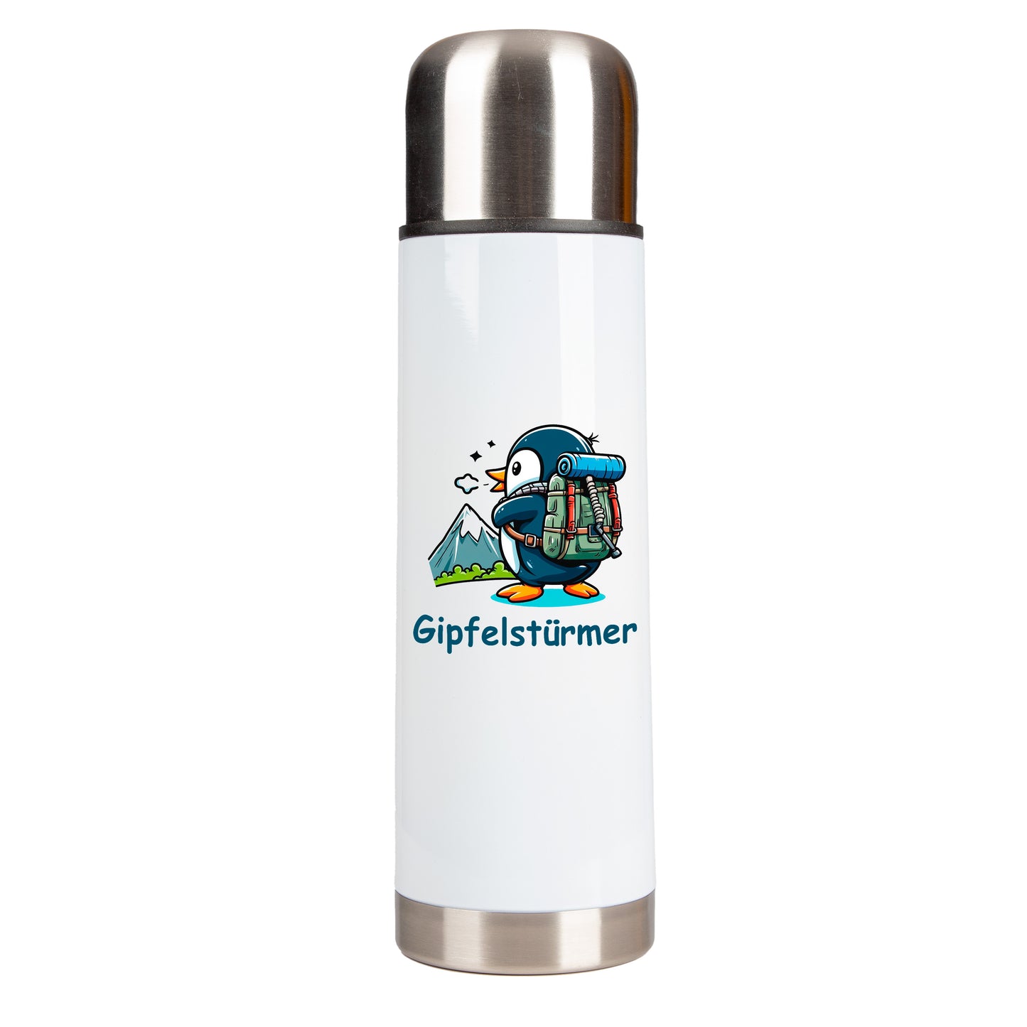 DekoAlm24 Thermosflasche - Pingi Gipfelstürmer - Edelstahl