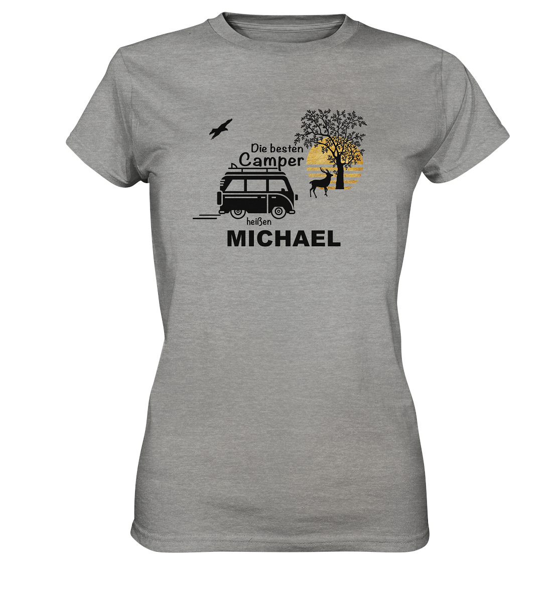 Personalisiertes Ladies Premium Shirt | Die besten Camper heißen...