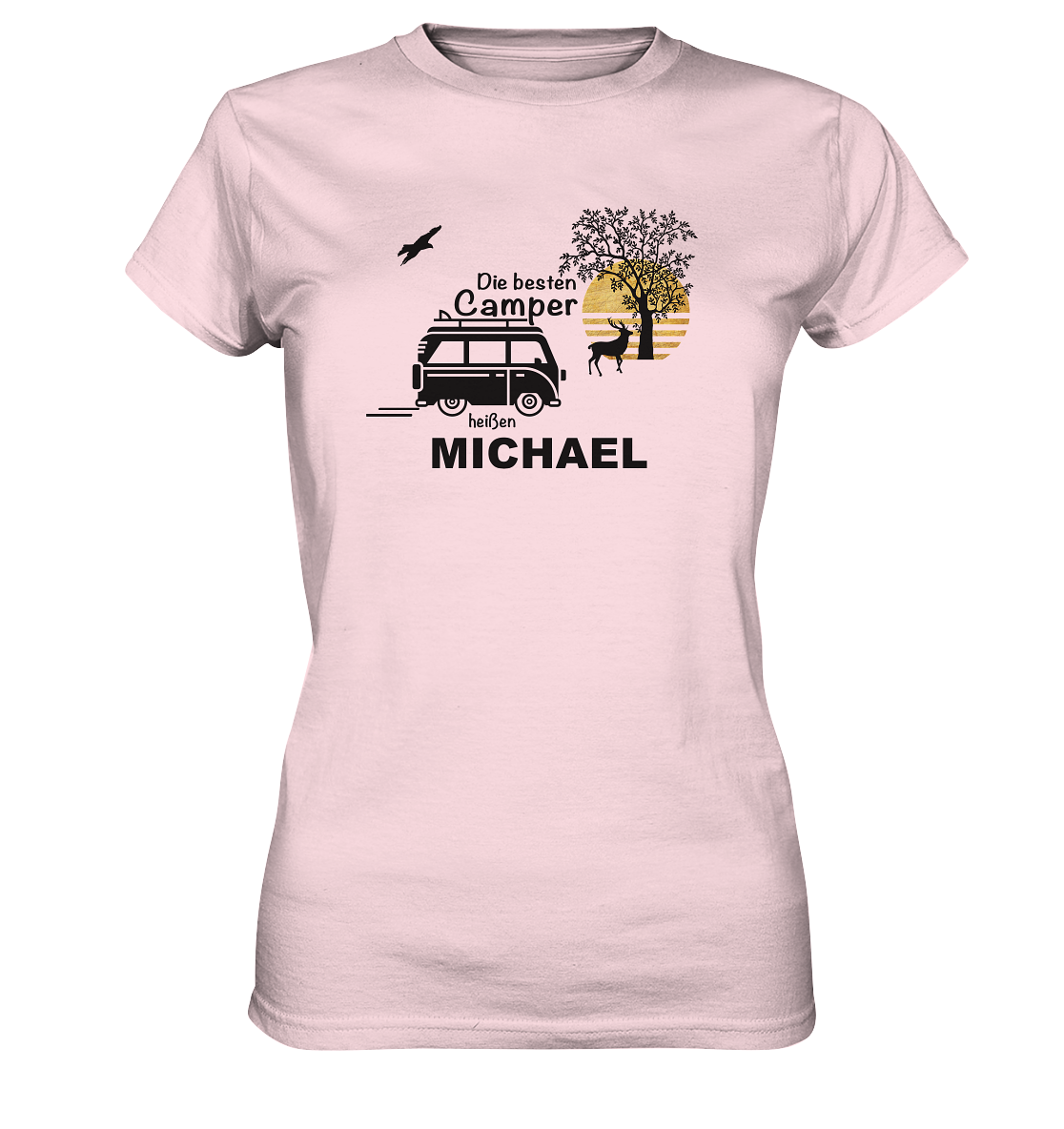 Personalisiertes Ladies Premium Shirt | Die besten Camper heißen...