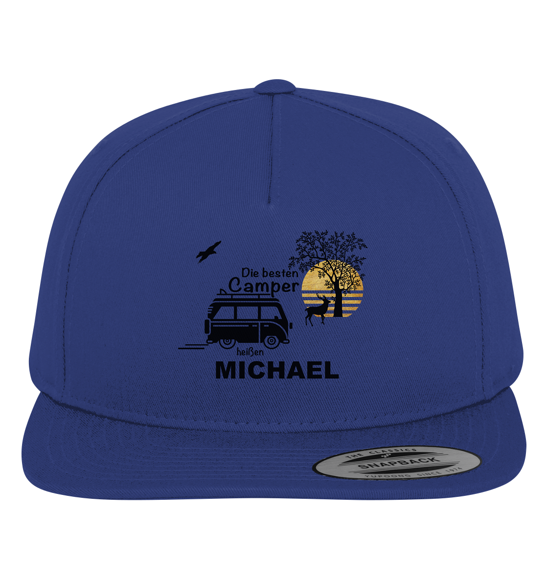 Personalisiertes Premium Snapback Baseball Cap | Die besten Camper heißen...
