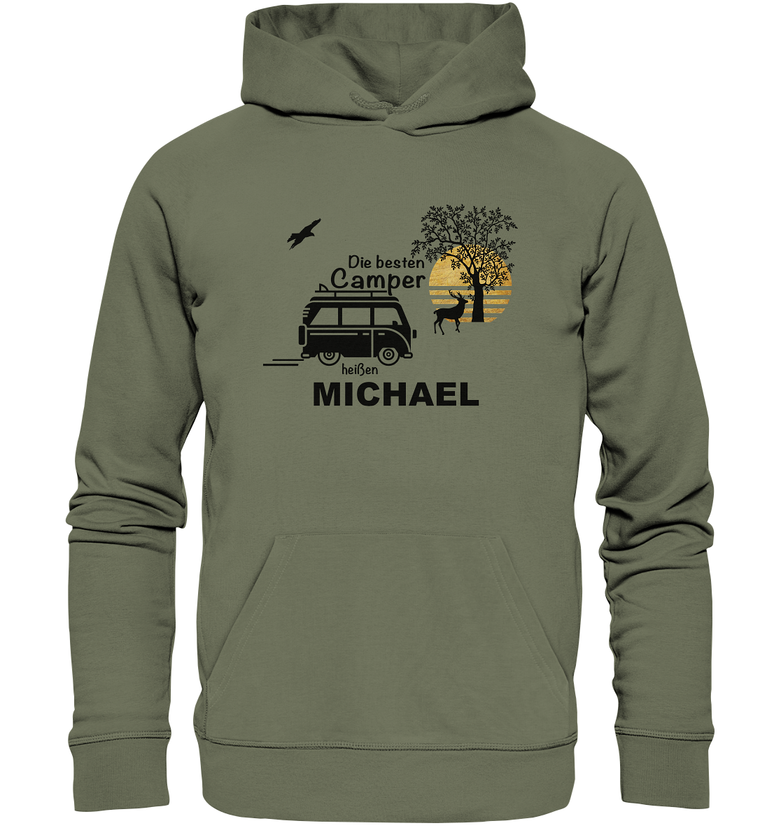 Personalisierter Premium Unisex Hoodie | Die besten Camper heißen...
