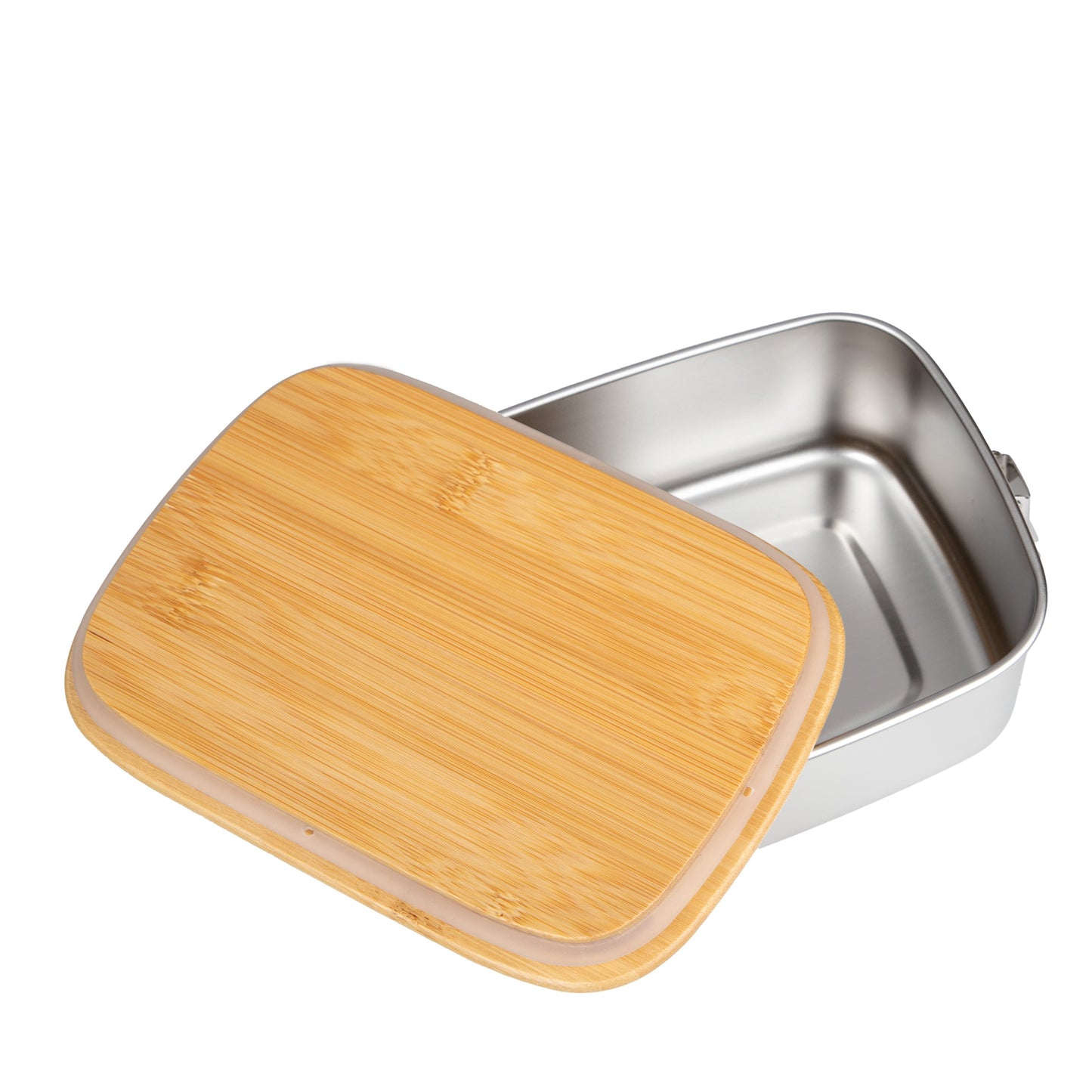 DekoAlm24 Brotdose | Lunchbox | Edelstahl mit Bambusdeckel - Mir Reicht's Ich geh Bergsteigen