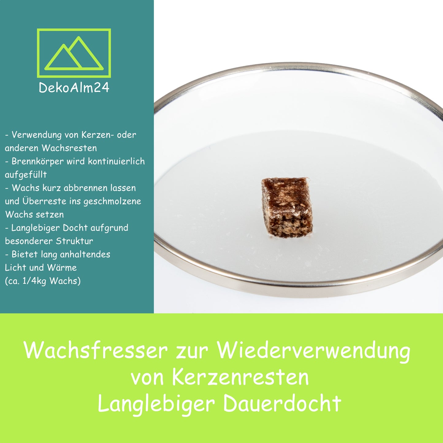Terrassenfeuer | Schmelzlicht - Camping Family | personalisiert - Emaille - Outdoor-Kerze - DekoAlm24
