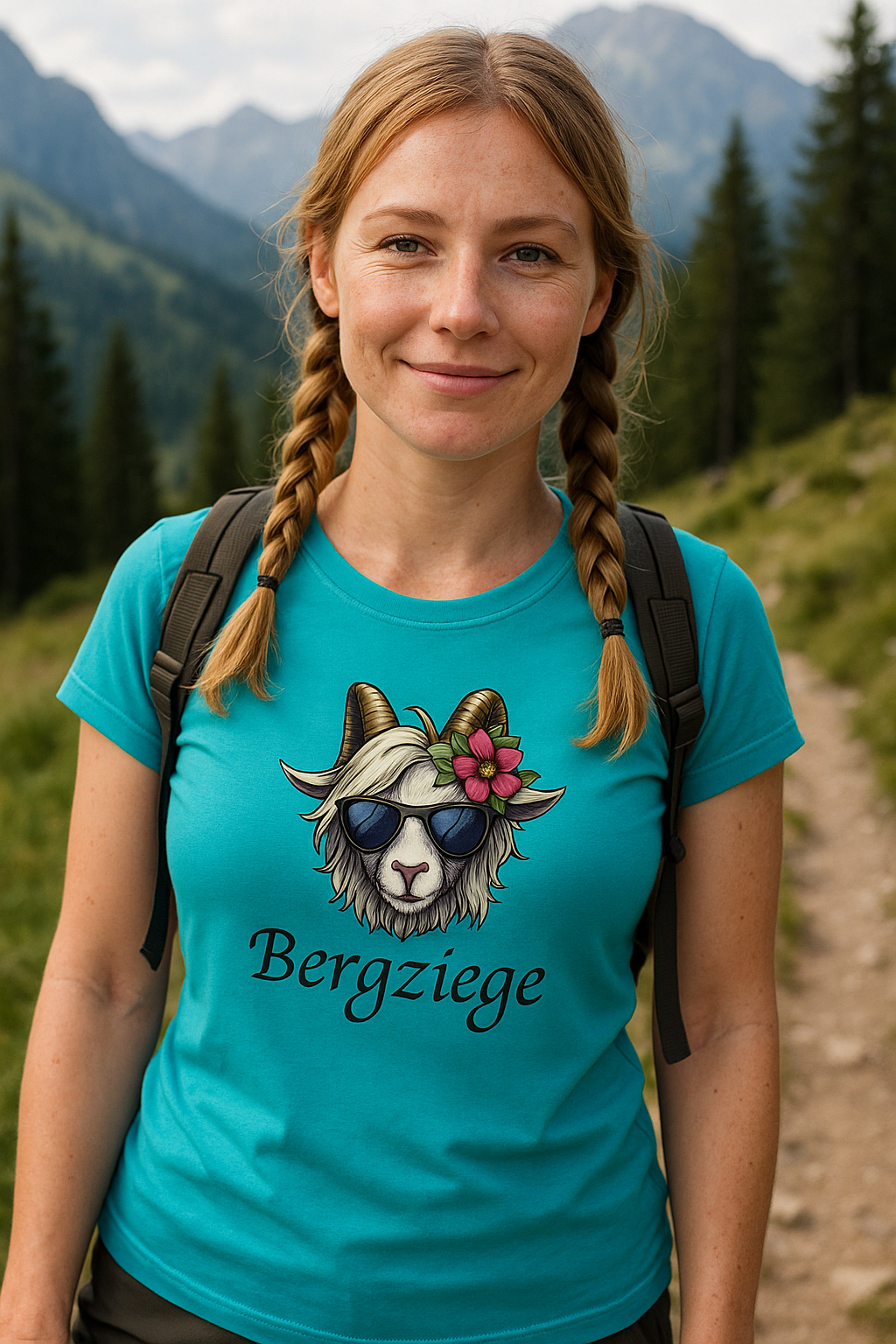 DekoAlm24 - Bergziege - Ladies Premium Shirt
