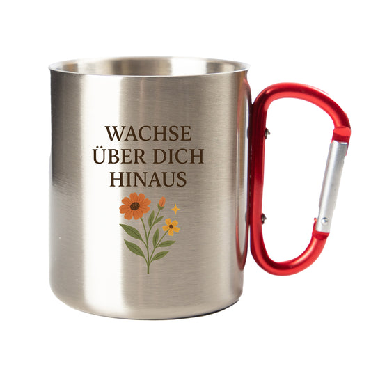 Edelstahl Tasse / Thermo Becher mit Karabiner | Ich bin genug