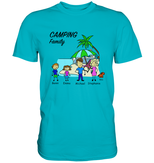 Personalisiertes Premium Shirt | Camping Family